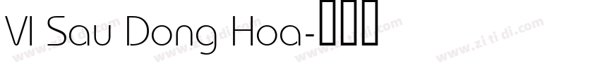 VI Sau Dong Hoa字体转换